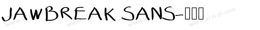 JAWBREAK SANS字体转换